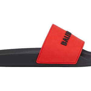 Balenciaga Pool Slide Blood Red Black