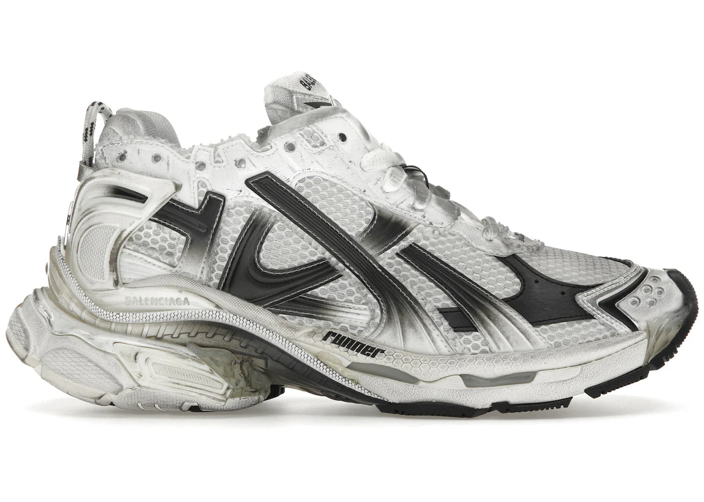 Balenciaga Runner White Black Gradient