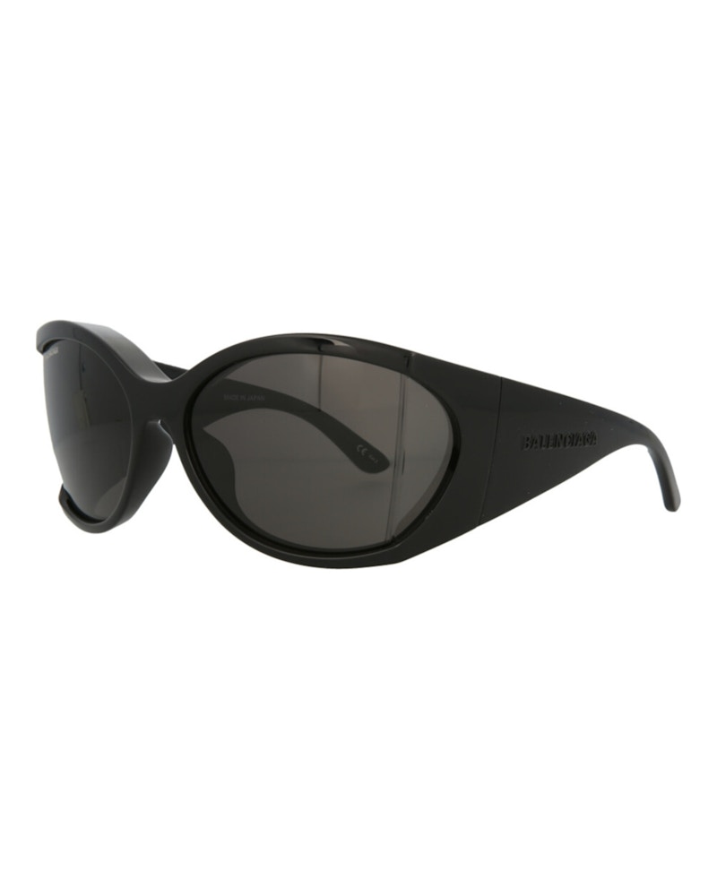 Balenciaga Shield Sunglasses Black/Black/Grey