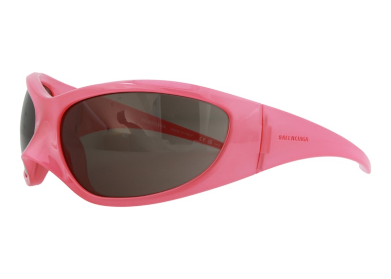 Balenciaga Shield Sunglasses Pink/Grey