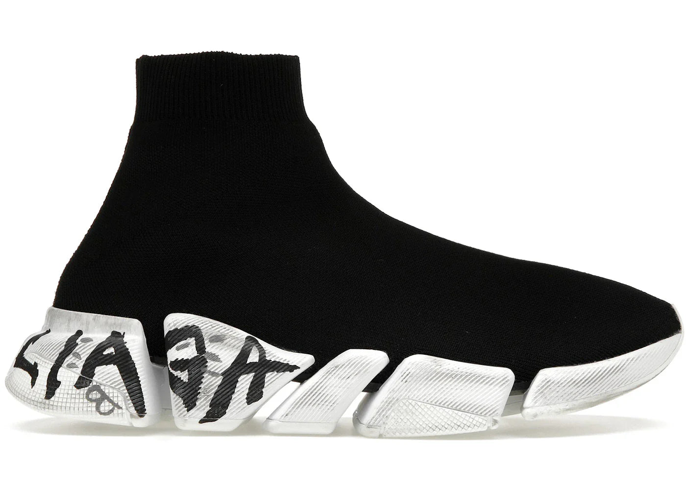 Balenciaga Speed 2.0 Graffiti Recycled Knit Black (Women'S)