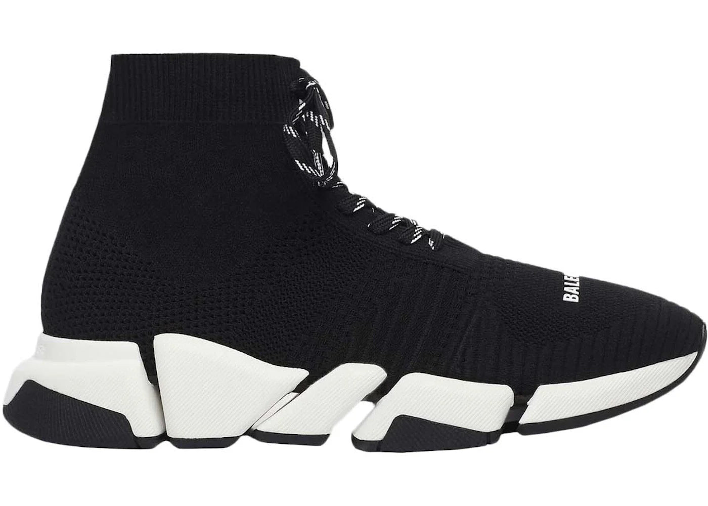 Balenciaga Speed 2.0 Lace Up Black White Ss21 (Women'S)