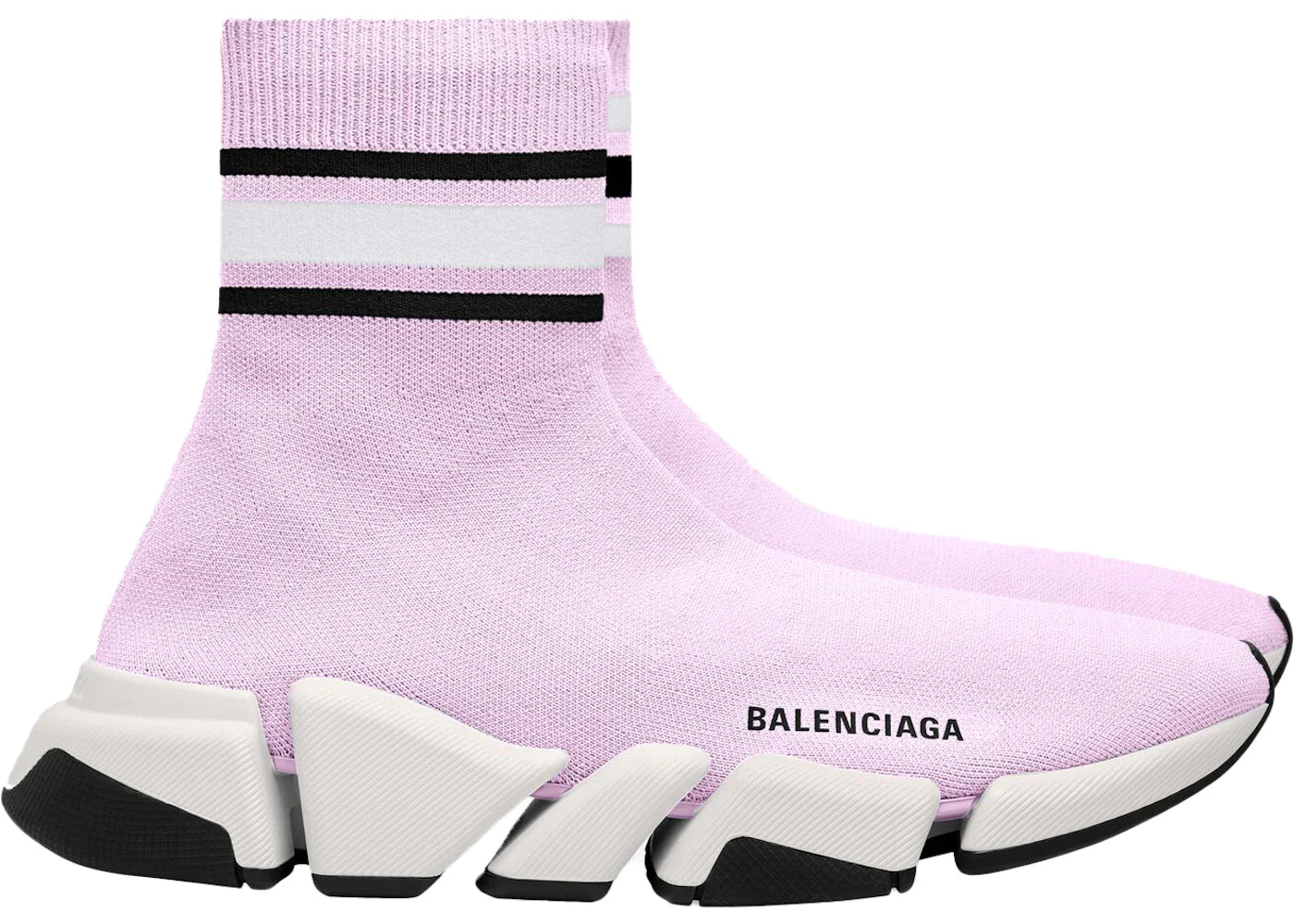 Balenciaga Speed 2.0 Stripped Pink (Women'S)