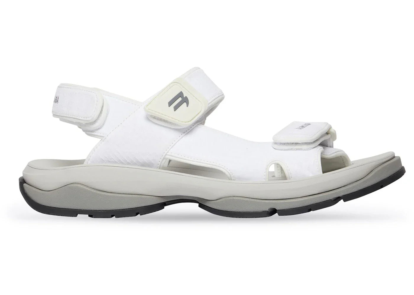 Balenciaga Tourist Sandal White Grey