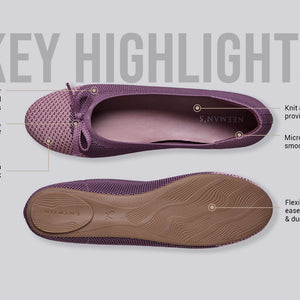 Ballet Flats For Women : Berry-Pink
