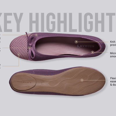 Ballet Flats For Women : Berry-Pink