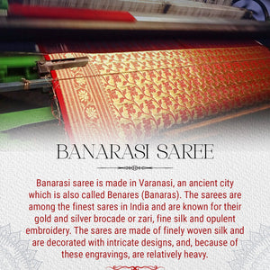 Wine with Mustard Yellow Designer Banarasi Katan Silk Saree