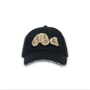 Palm Angels Bear Motif Baseball Cap Black/Brown