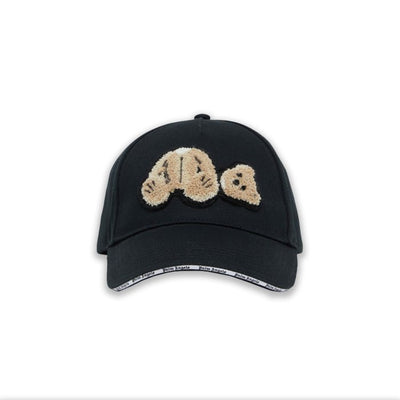 Palm Angels Bear Motif Baseball Cap Black/Brown