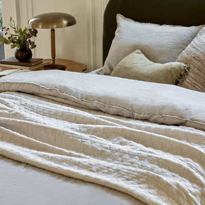 Ojai Cotton Matelassé Coverlet by Pom Pom at Home
