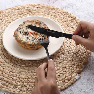 Roma Dinner Knife  - Black - Set of 2pcs
