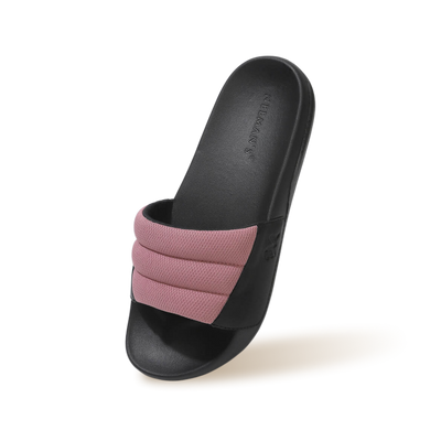 Squooshy Slides for Women : Black-Pink