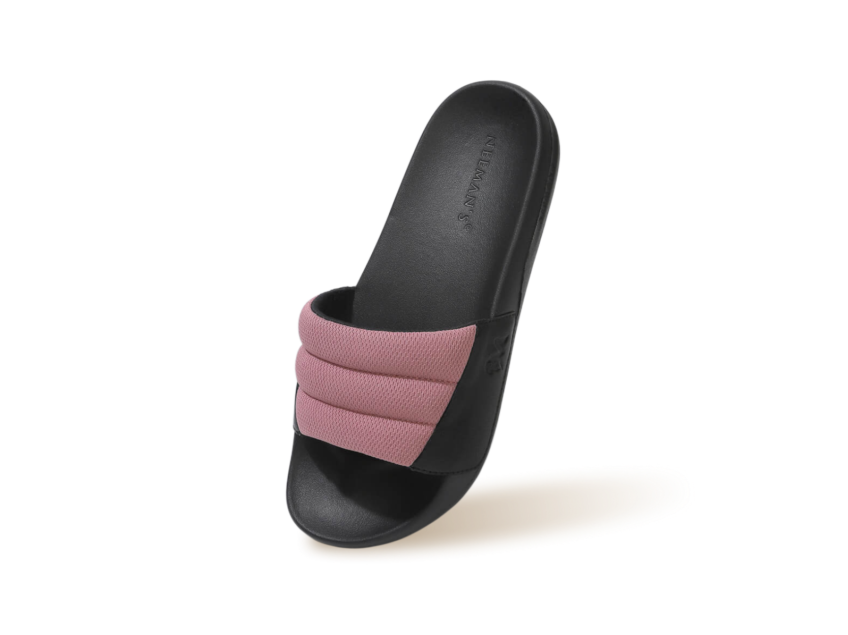 Squooshy Slides for Women : Black-Pink