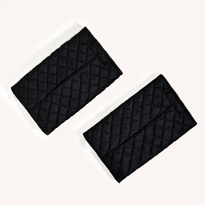 Black Quilted Car Tissue Paper Holder Set Of 2