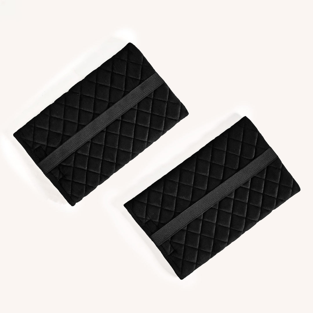 Black Quilted Car Tissue Paper Holder Set Of 2