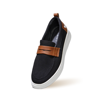 Brunch Loafers : Black/Tan
