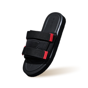 Breezy Fluff Sandals : Black