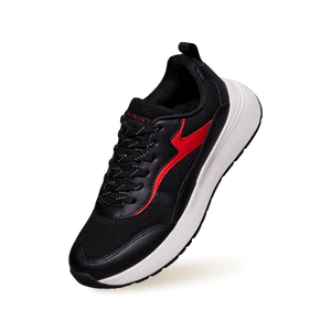 Cosmo Comfort Sneakers : Black-Red