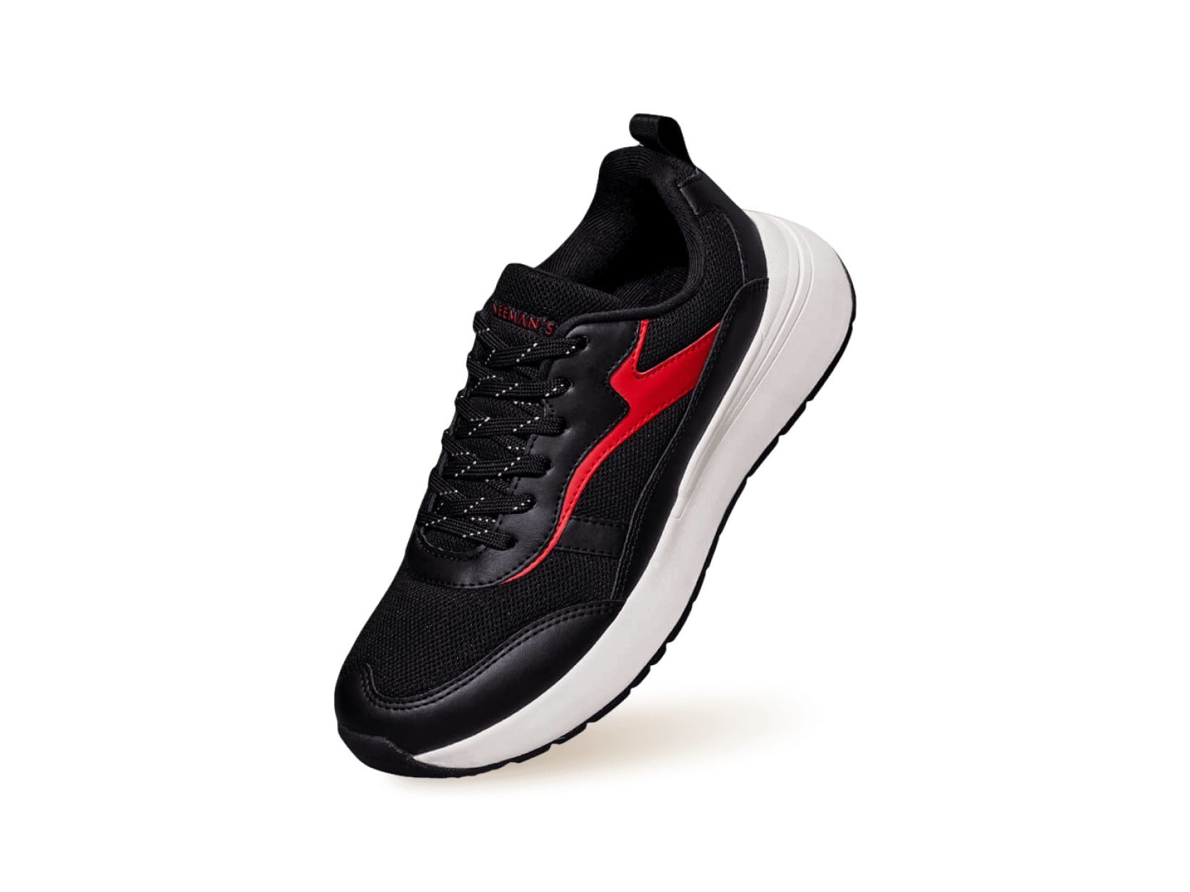 Cosmo Comfort Sneakers : Black-Red