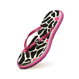 Printed Flip Flops : Black