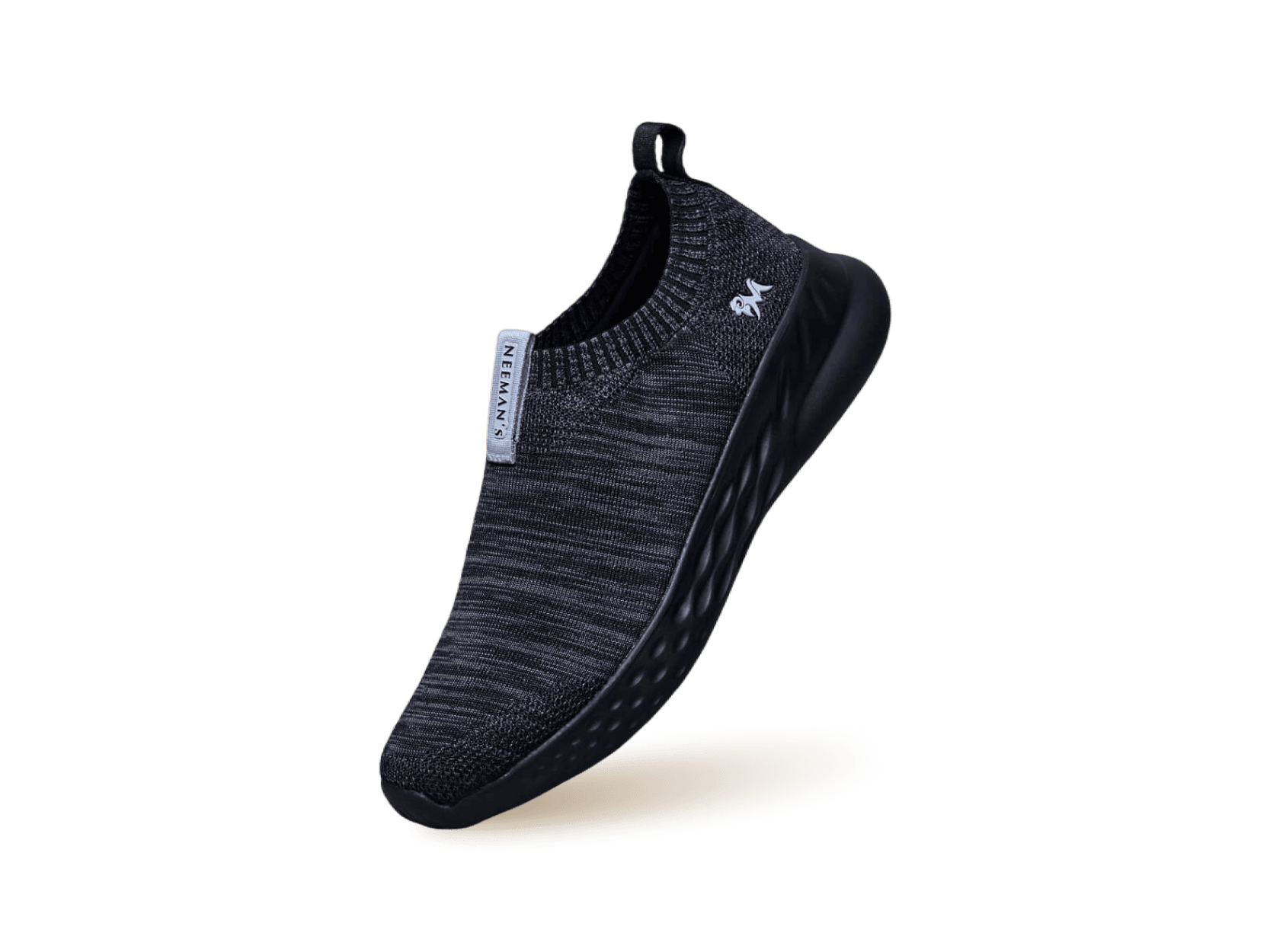 Melange Slip Ons : Black
