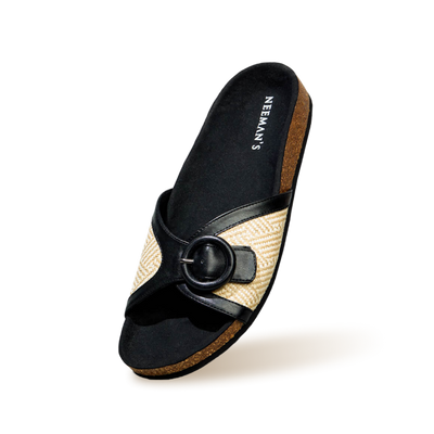 Boheme Chic Slides : Black