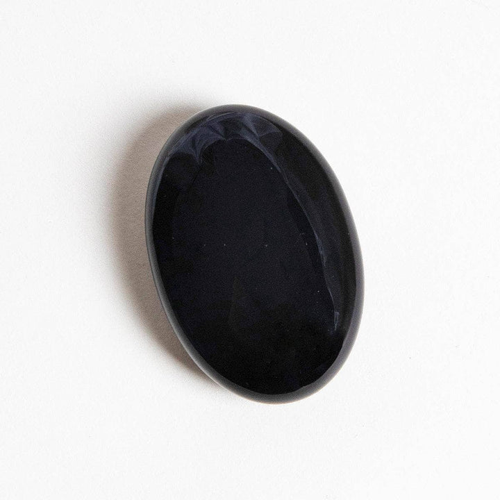 Black Obsidian Palm Stone