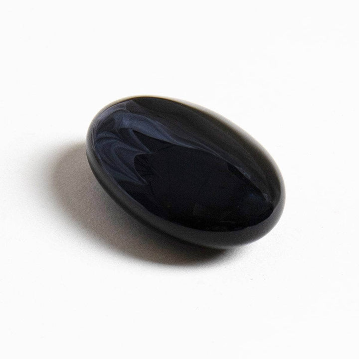 Black Obsidian Palm Stone