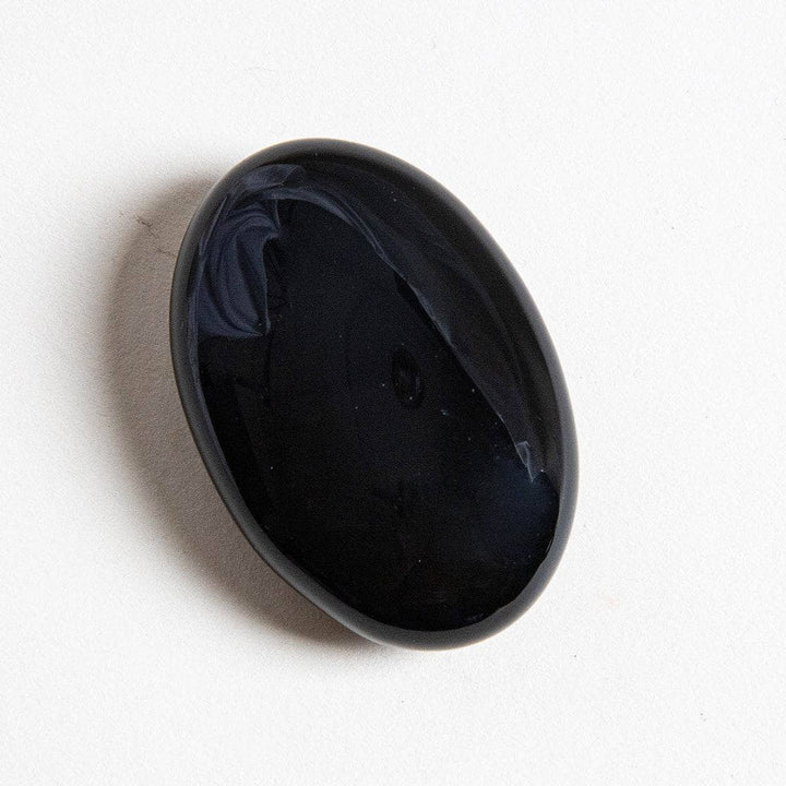 Black Obsidian Palm Stone