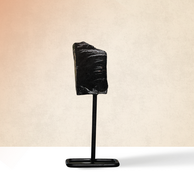 Black Obsidian Raw Stone Stand