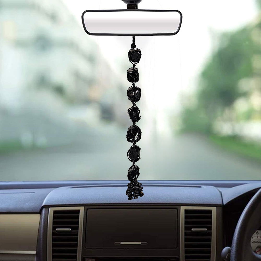 Black Obsidian Tumbled Hanging
