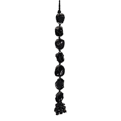 Black Obsidian Tumbled Hanging