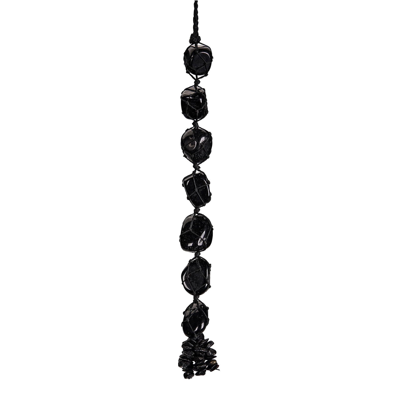 Black Obsidian Tumbled Hanging