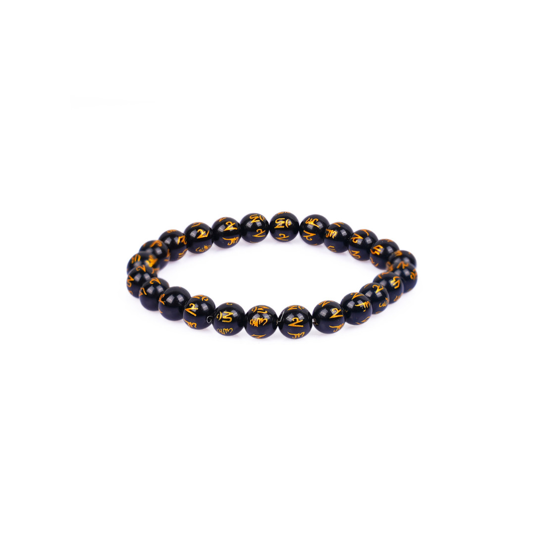 Black Om Mani Bracelet