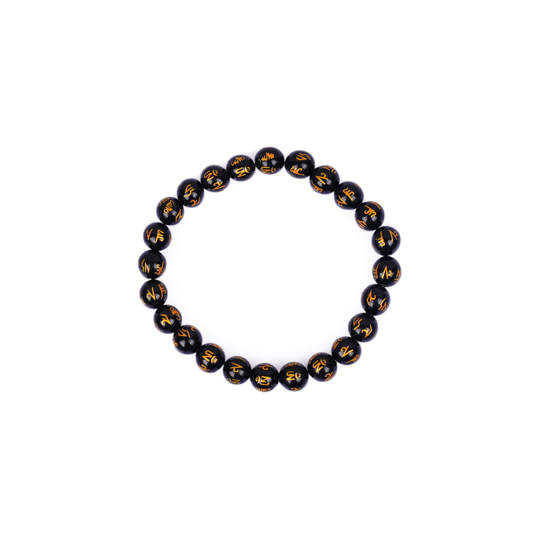 Black Om Mani Bracelet