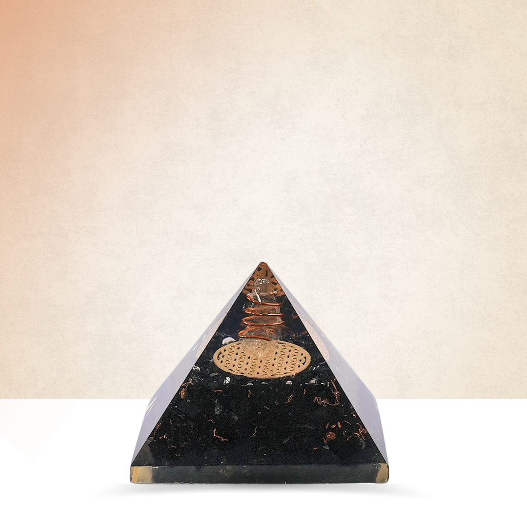 Black Tourmaline Orgonite Pyramid/Orgone Pyramid