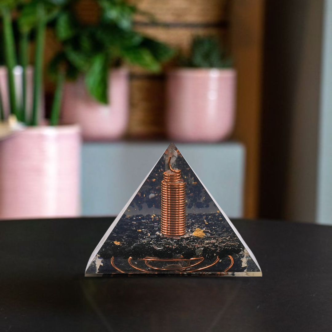 Black Tourmaline Orgonite Pyramid