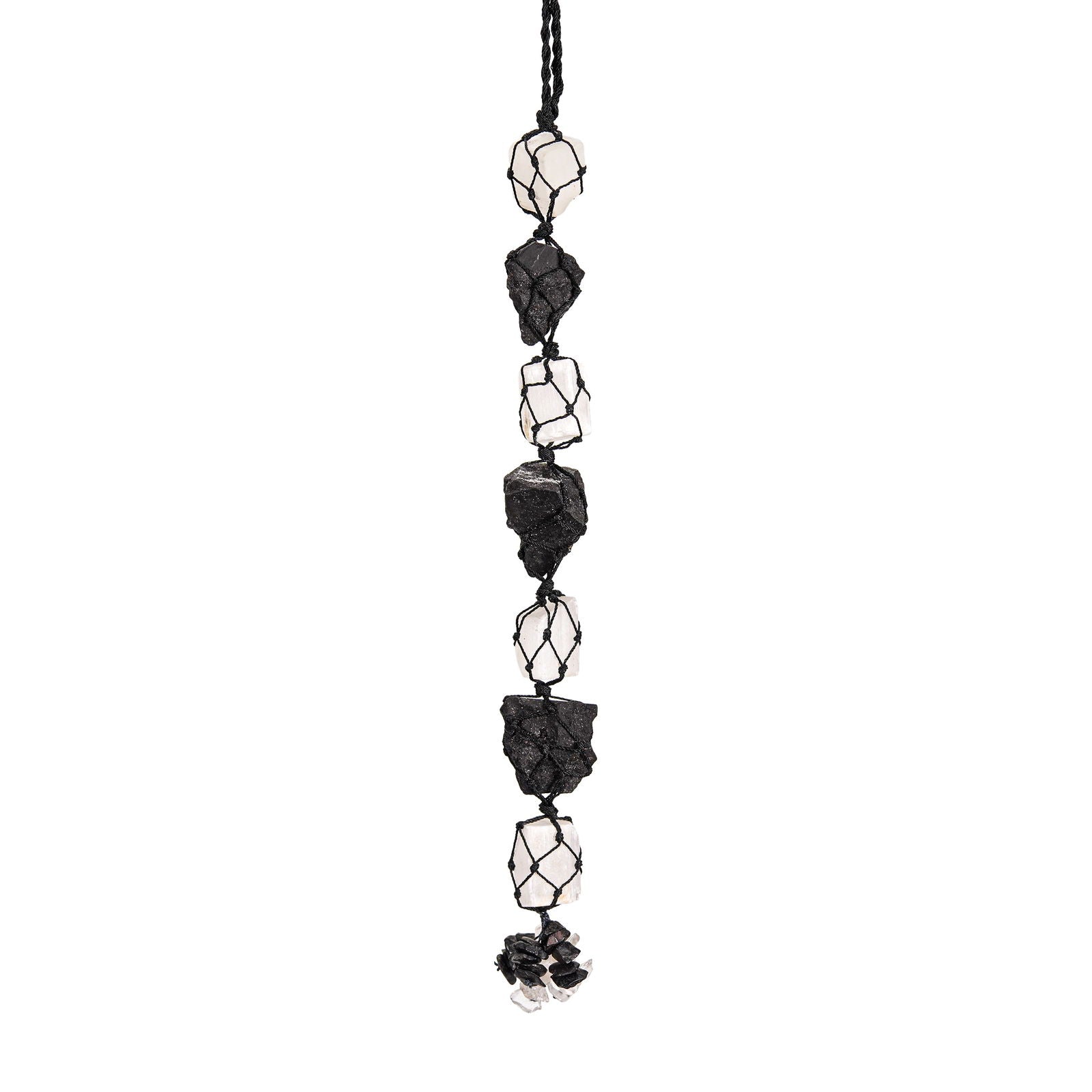 Black Tourmaline & Selenite Tumble