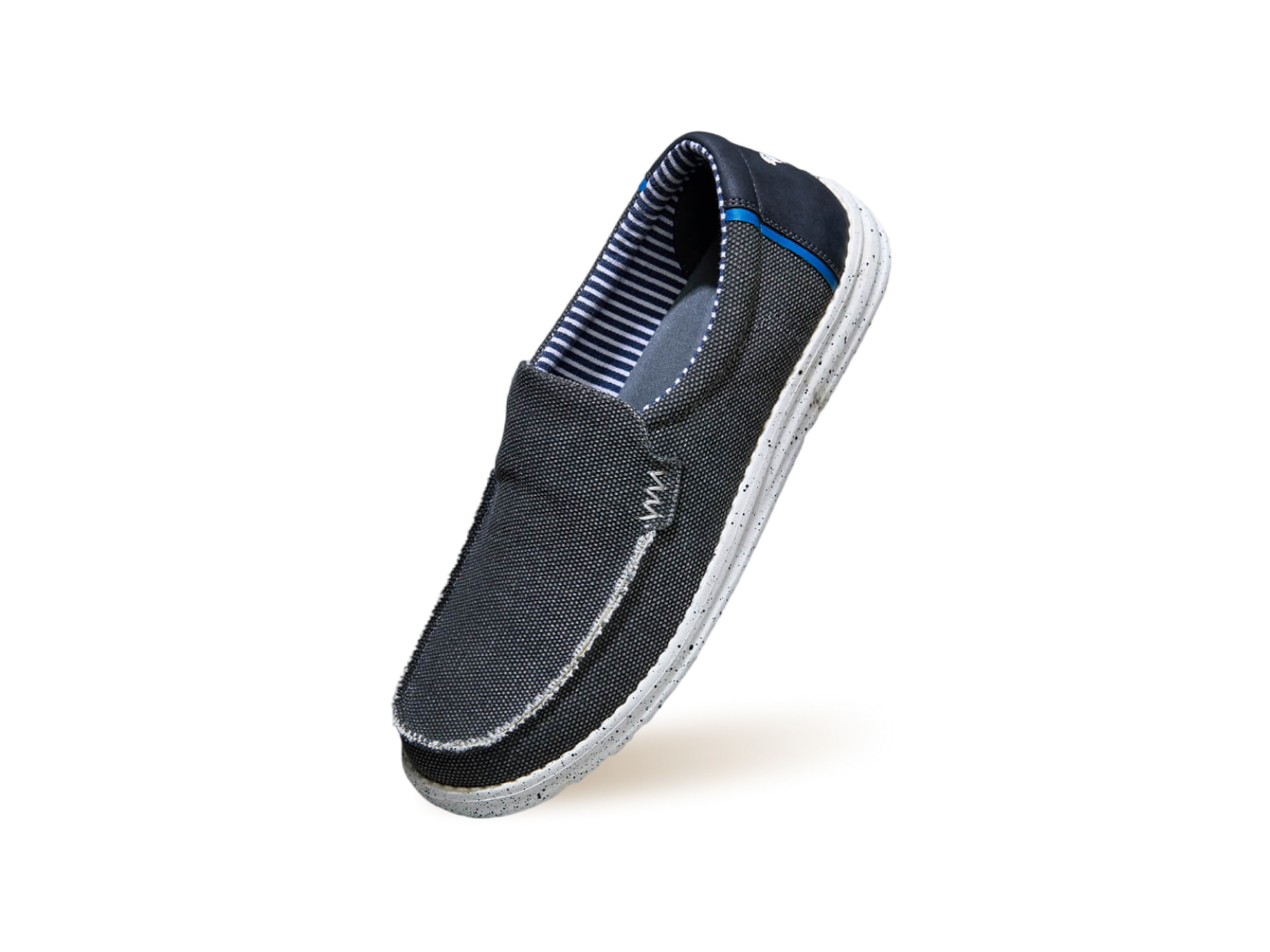 The Wanderers Slip Ons : Black
