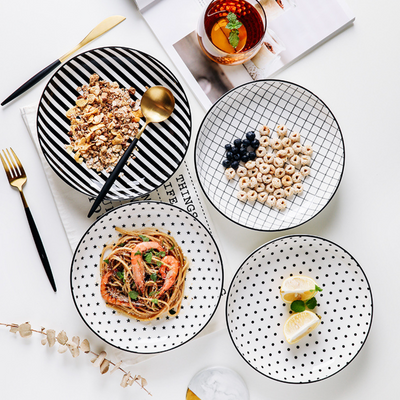 Black and White Deep Plate