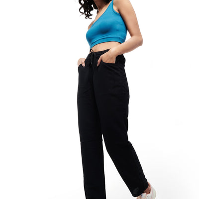 IZF Olive Linen Blend Women Pants