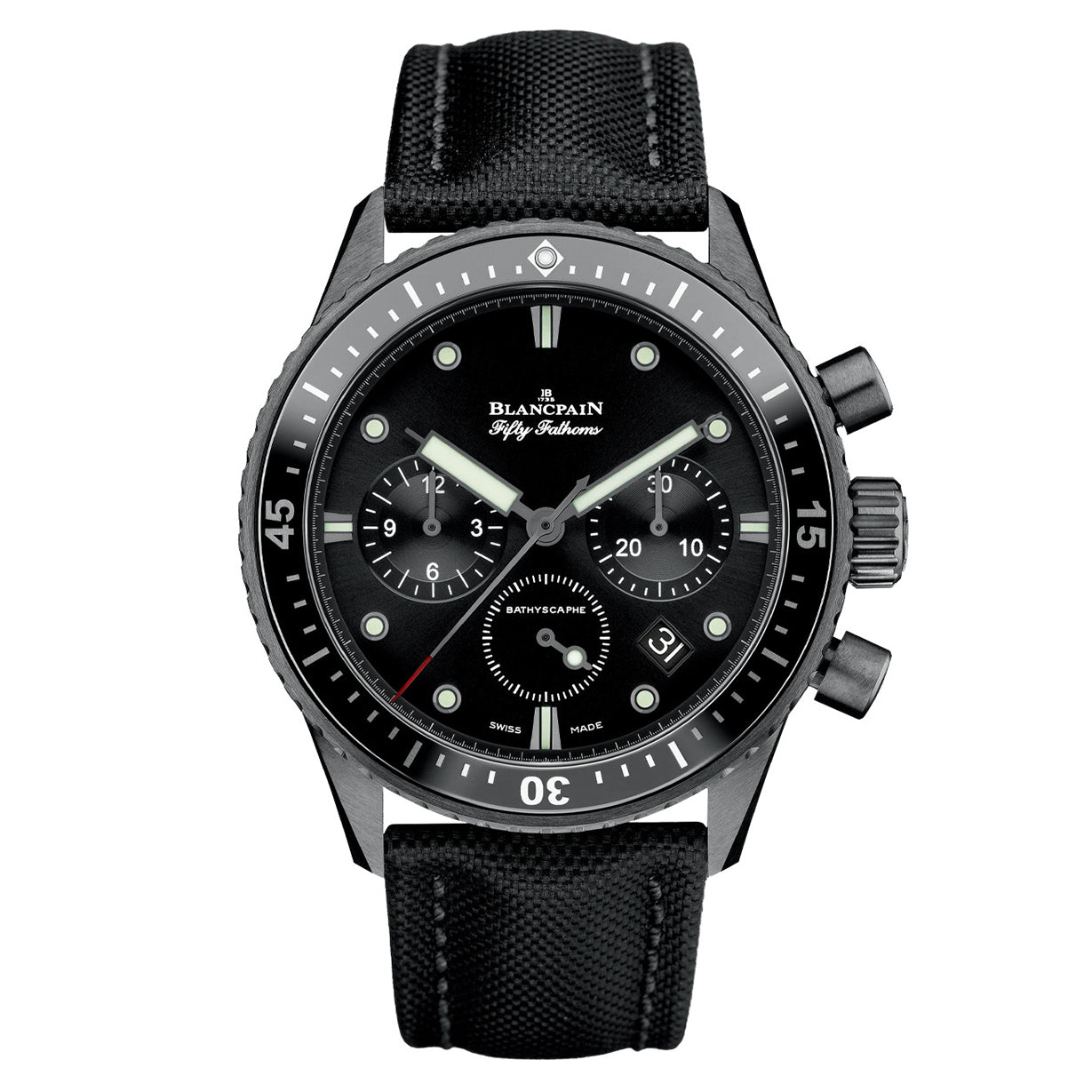 Blancpain Fifty Fathoms Black Dial Men 43.6mm