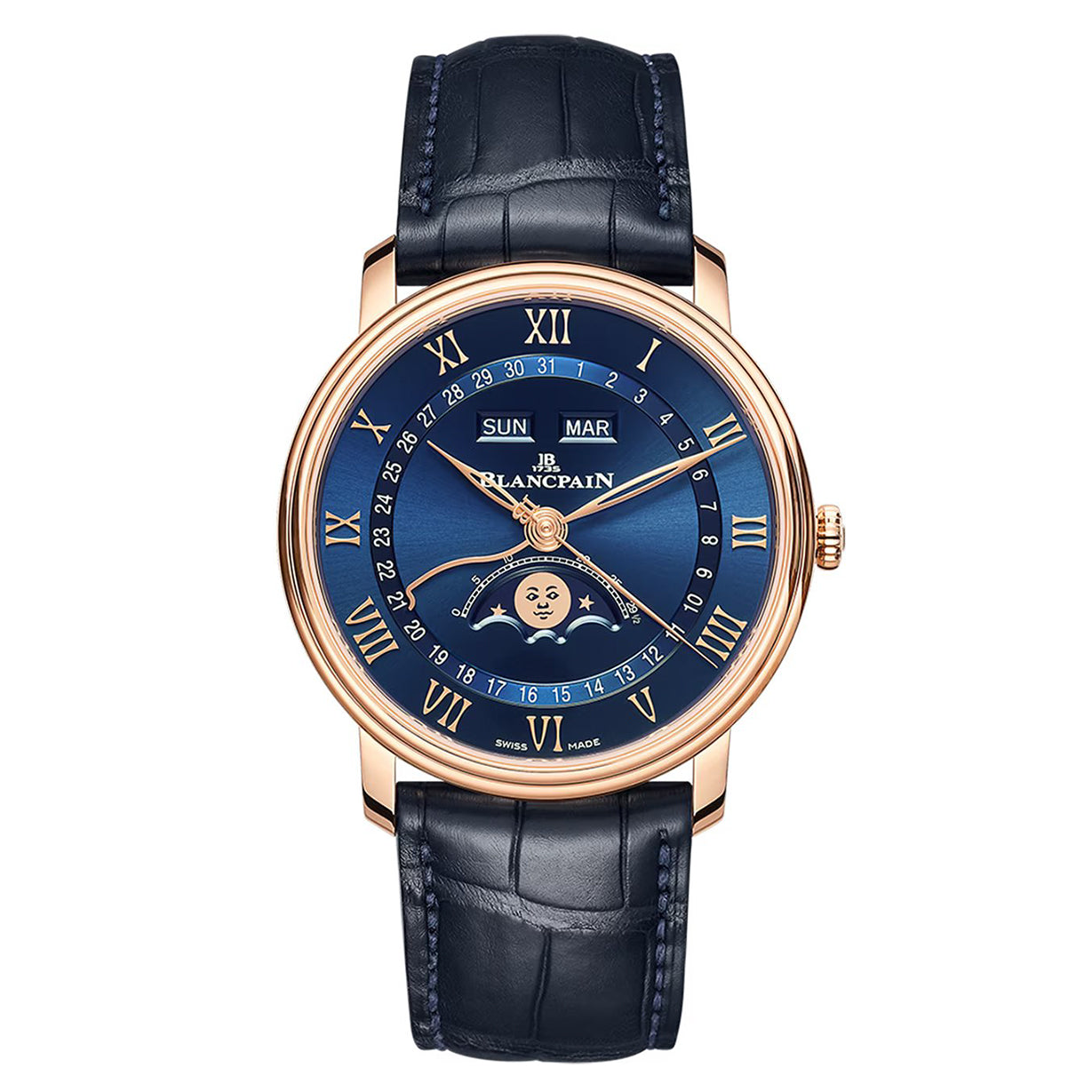 Blancpain Villeret Blue Dial Men 40mm