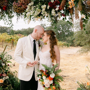 Dusty Orange and Green Oasis Styled Shoot