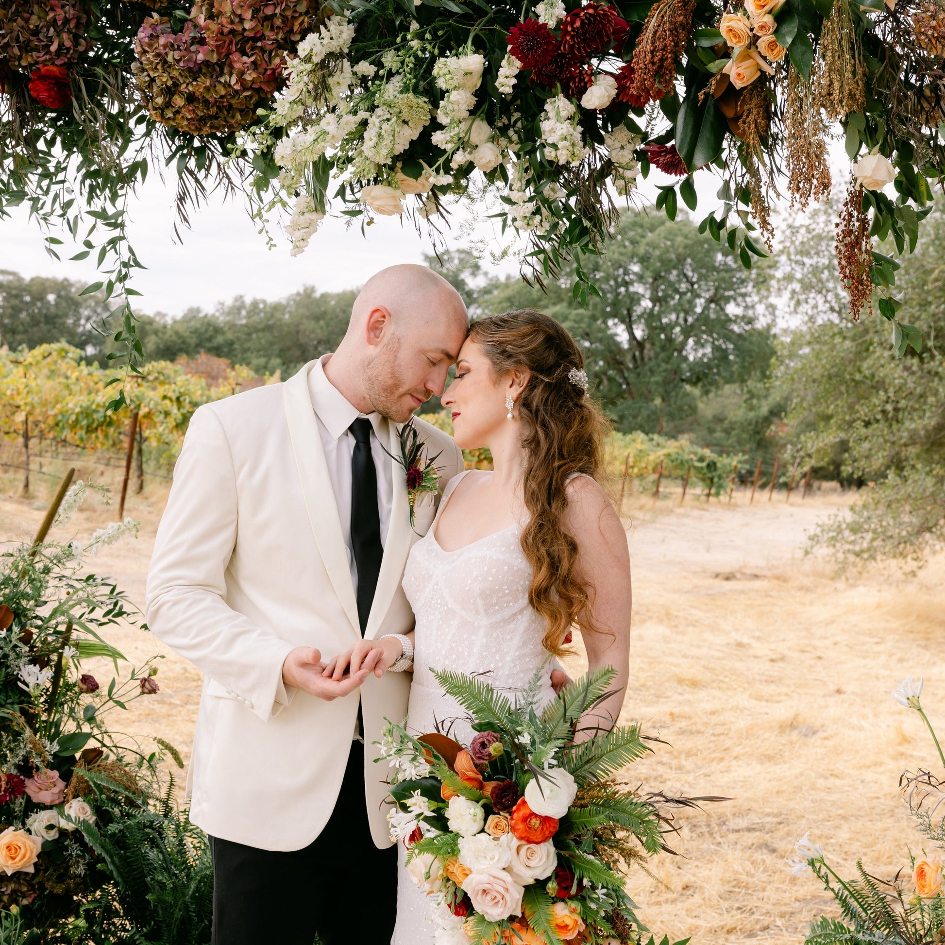 Dusty Orange and Green Oasis Styled Shoot