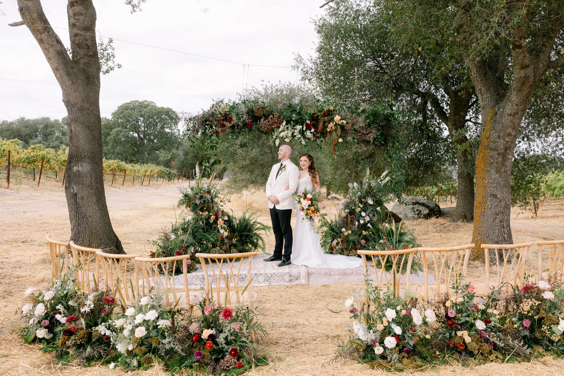 Dusty Orange and Green Oasis Styled Shoot