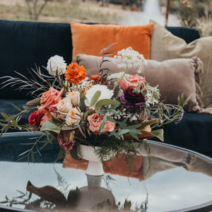 Dusty Orange and Green Oasis Styled Shoot
