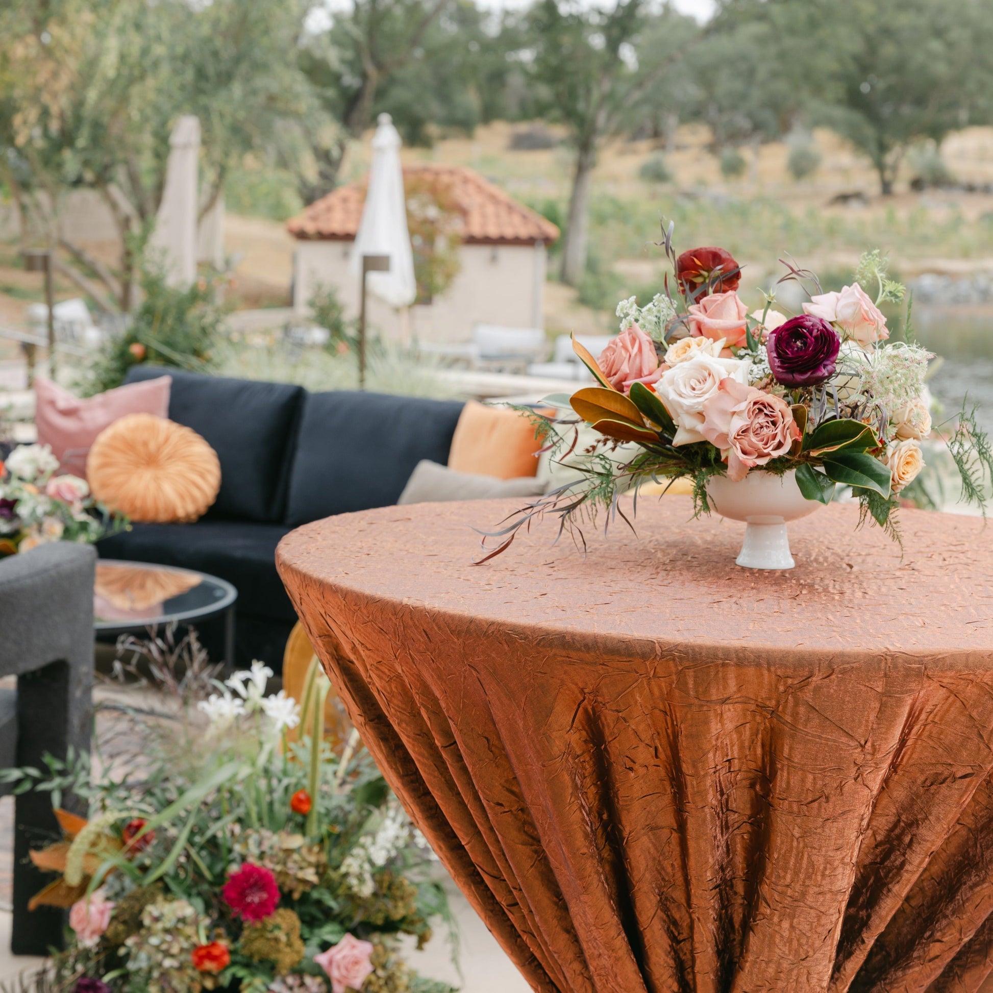 Dusty Orange and Green Oasis Styled Shoot