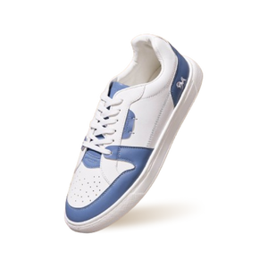 Retro Slick Sneakers : Blue and White