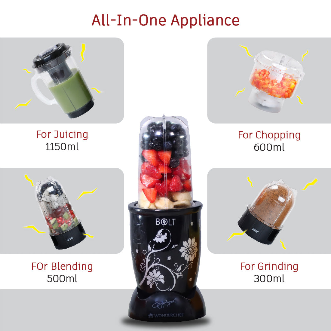 Wonderchef Renewed Nutri-blend BOLT | 600W